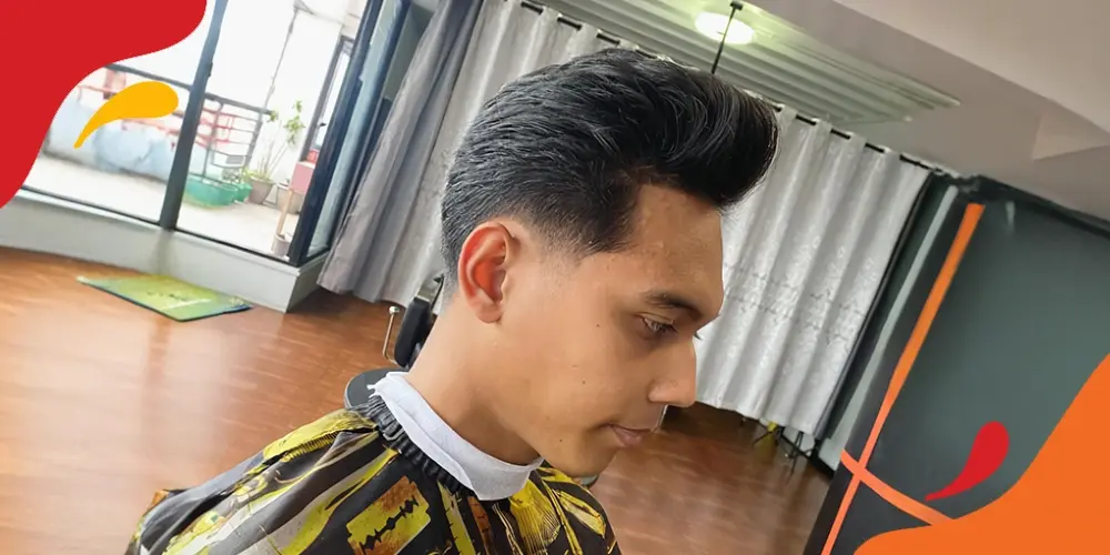 Gaya rambut pria Pompadour Modern